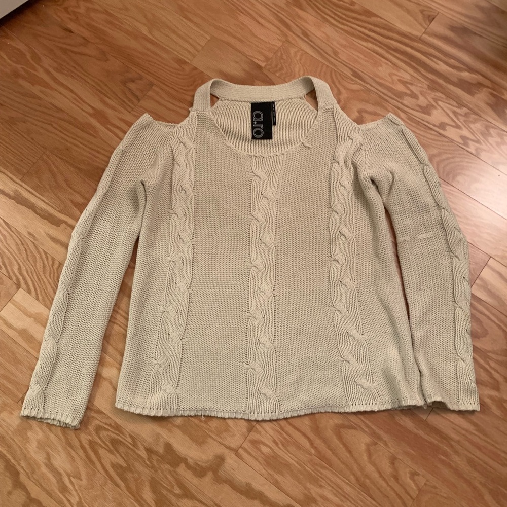 Off the shoulder sweater